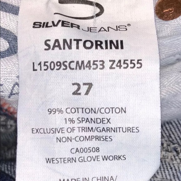 Silver Jeans Santorini Women’s Blue Jeans Size 27 - Picture 8 of 11